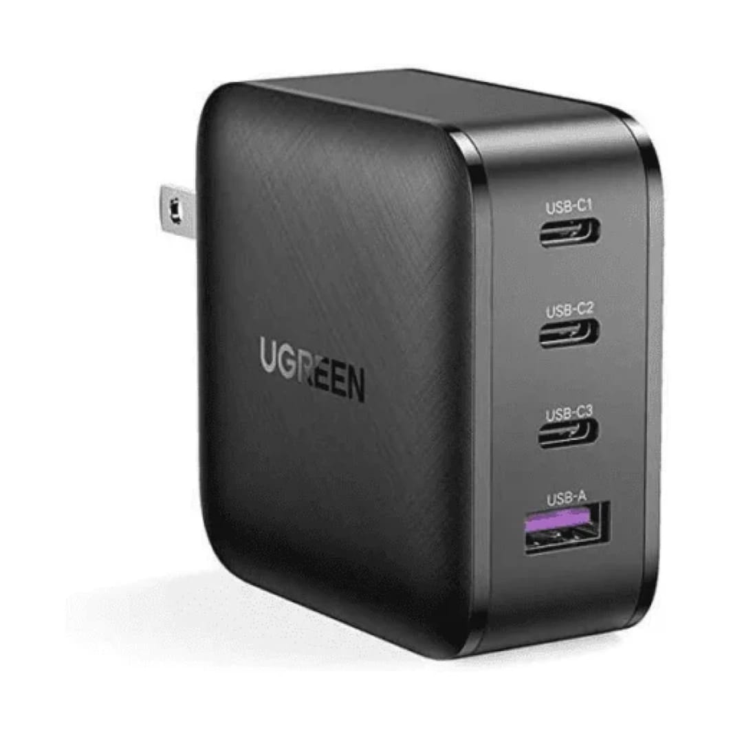 شاحن سريع UGREEN CD226 Nexode 100W GaN بأربع منافذ 3C1A PD 3.0 لأجهزة ماك بوك برو واللابتوب بمقبس EU