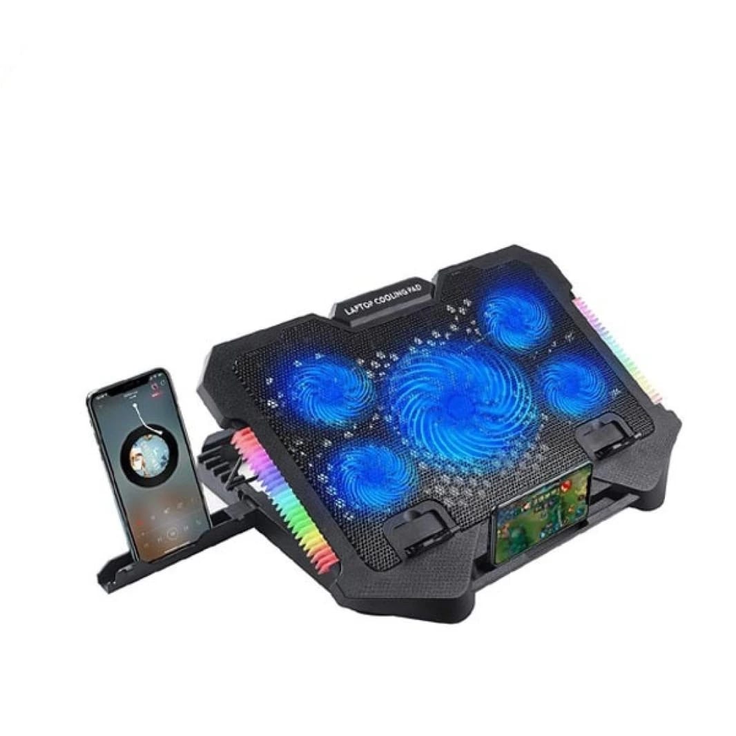 قاعدة تبريد للألعاب S500 RGB بخمس مراوح للابتوب