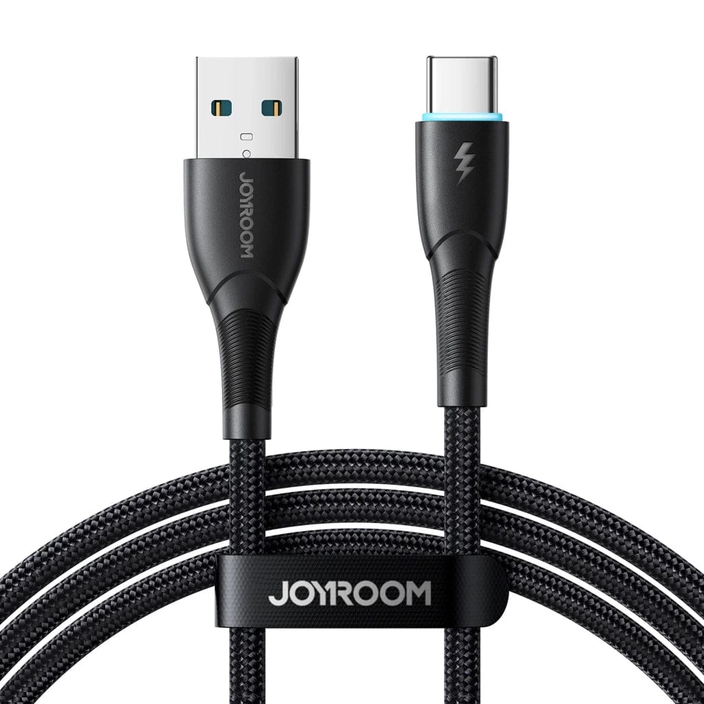 كابل شحن سريع JOYROOM 3A تايب سي ولايتنينج 1 متر - أسود