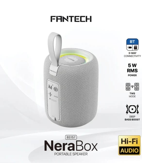 FANTECH(BS157)-مكبر صوت محمول بقوة 5 واط - رمادي