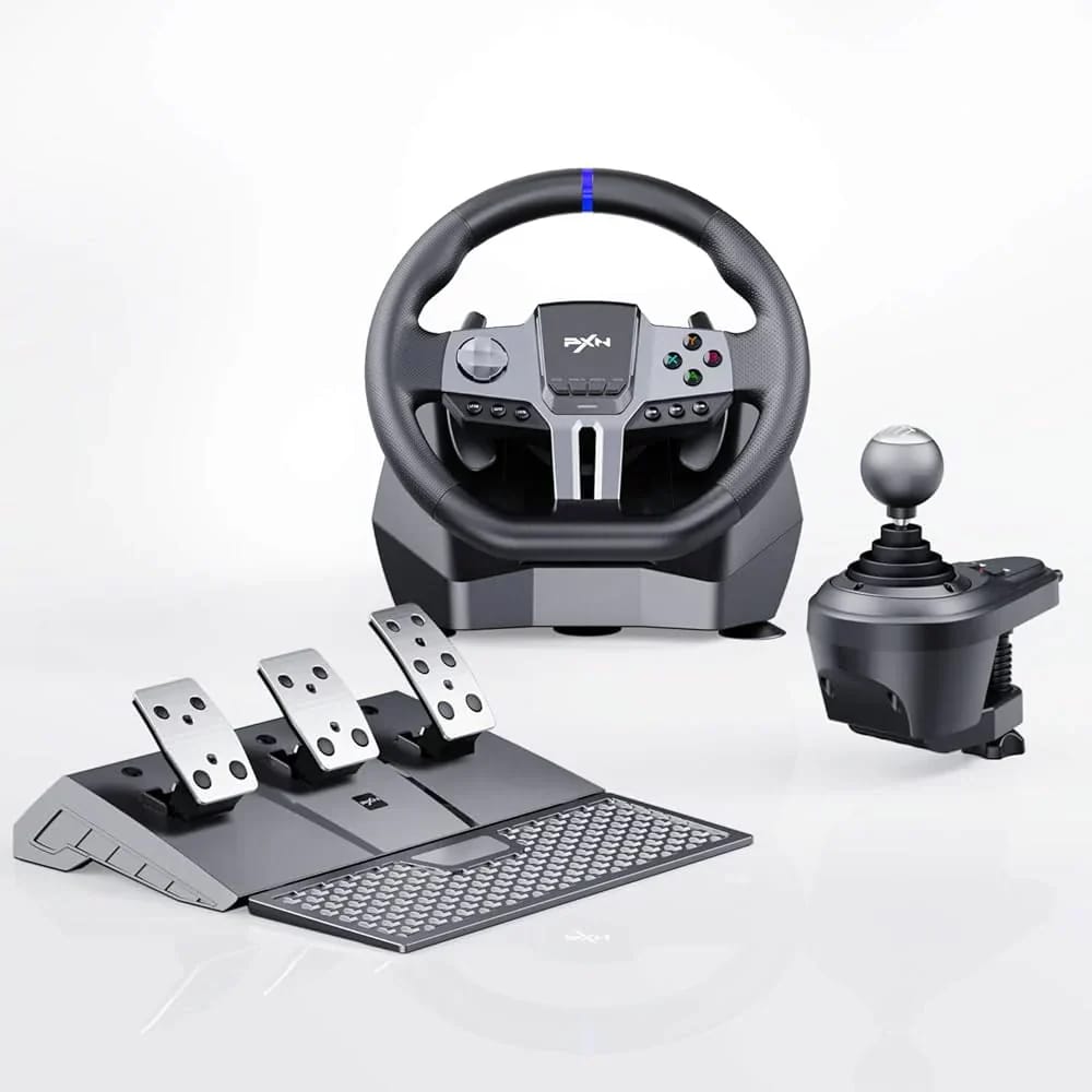 عجلة ألعاب Pxn-v9 Gen2، عجلة قيادة لأجهزة إكس بوكس والكمبيوتر، 270/900°