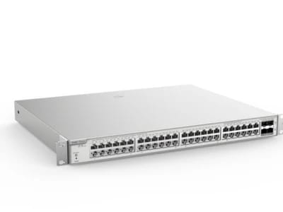مفتاح رايي RG-NBS3200-48GT4XS-P بـ 48 منفذ PoE+ L2+ مخصص للإدارة السحابية مع وصلات ترقيات بسرعة 10G