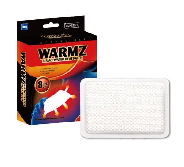 لصقة تدفئة فورية | لصقة حرارية تعمل بالهواء | للاستخدام العادي | 10 × 13 سم | 5 قطع/علبة | WARMZ R&R | SH-6007