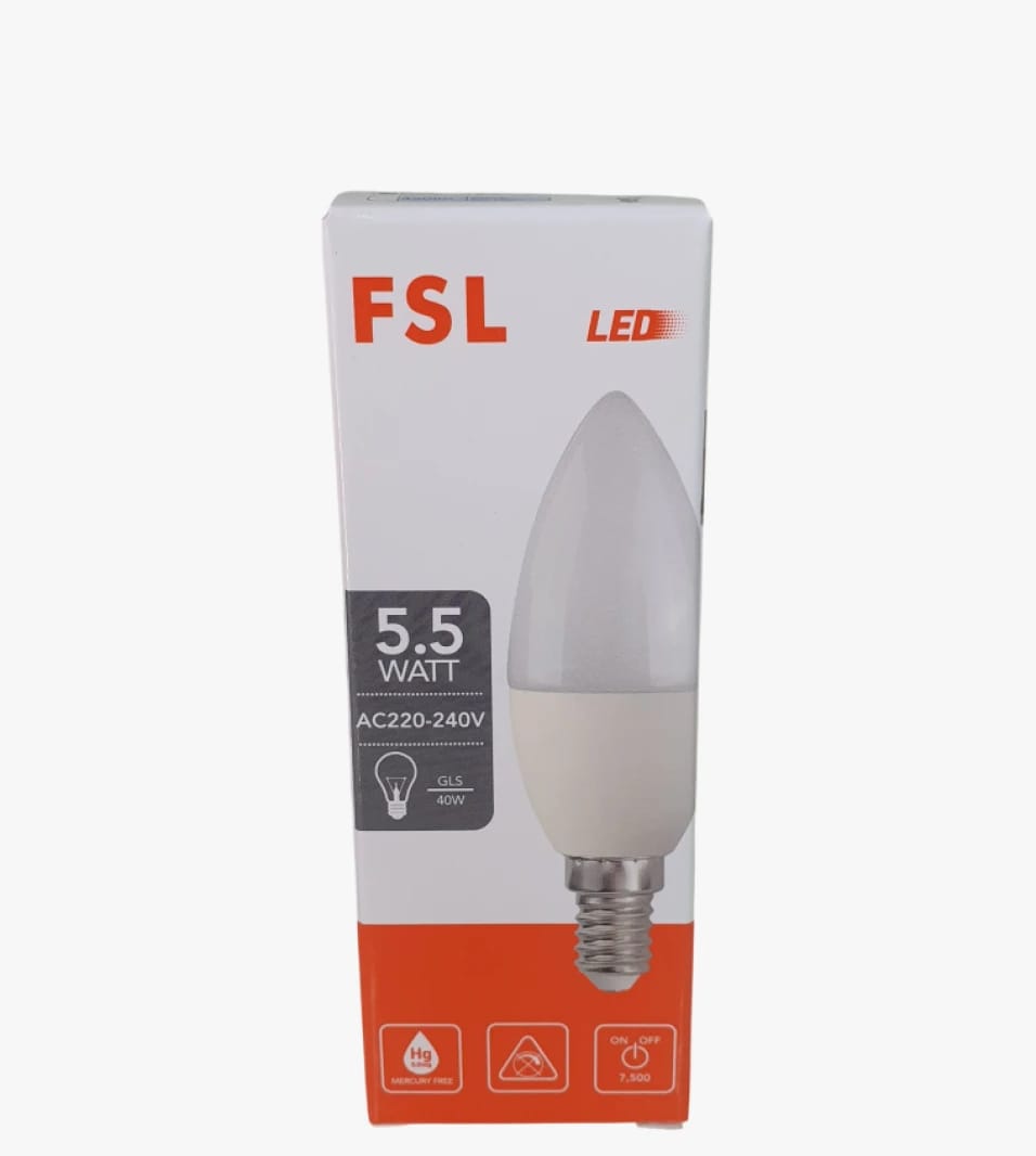 لمبة FSL LED اقتصادية تصميم عصري موفرة للطاقة بقوة 5.5 واط للمنزل والمكتب