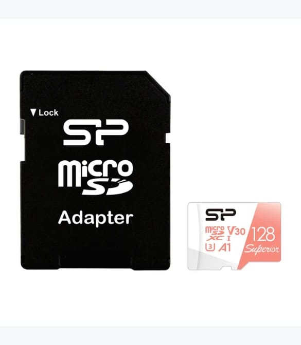 بطاقة Silicon Power 128GB 4K Superior microSDXC A1 UHS-I