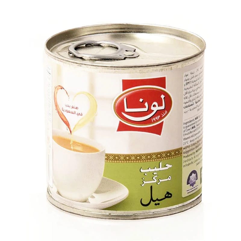 حليب مبخر لونا بنكهة الهيل 170 مل
