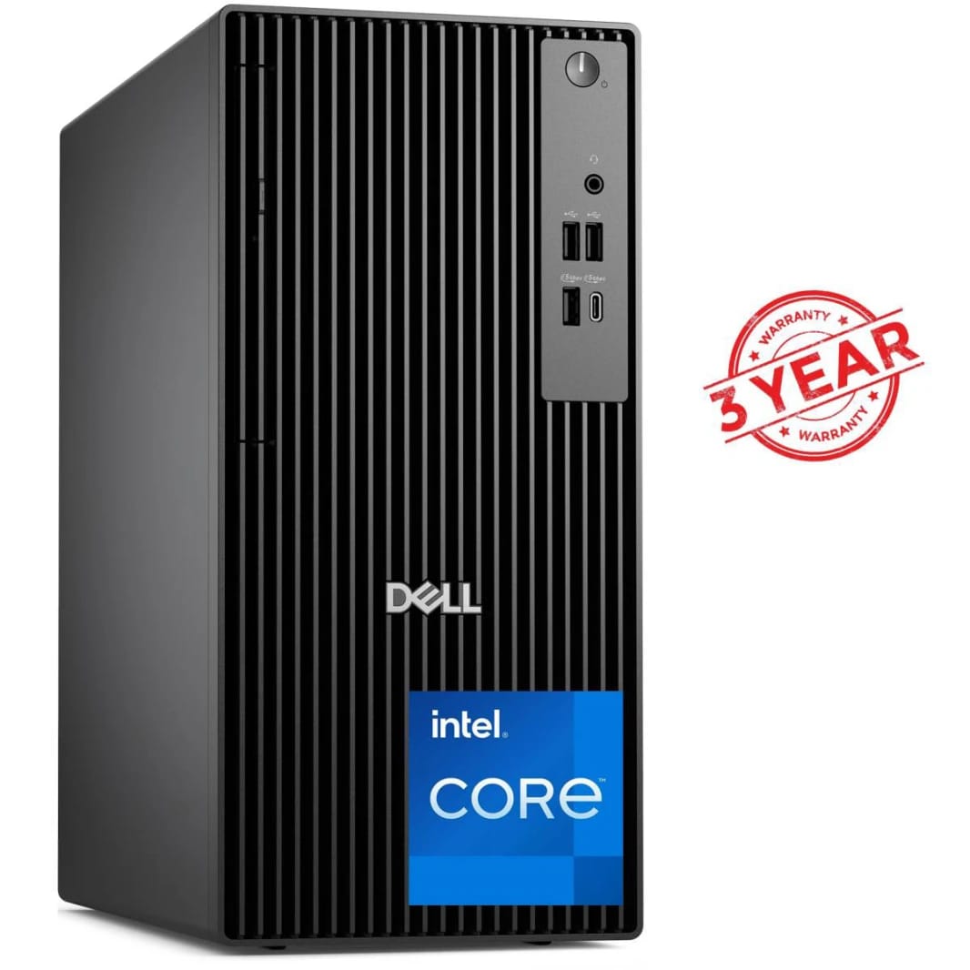 حاسوب مكتبي ديل برو تاور QCT1250، معالج Intel® Core™ i7-14700 بسرعة 5.4GHz، 20 نواة، 16GB DDR5، 512 SSD، Wi-Fi 6E، BT 5.3 - الجيل الرابع عشر - ضمان 3 سنوات
