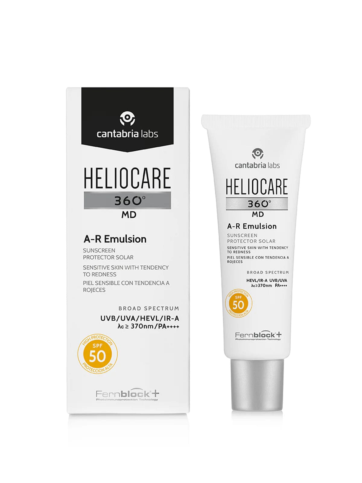 واقي شمس Cantabria Heliocare 360 Md Spf50+ AR Emulsion 50ml للبشرة الحساسة المعرضة للاحمرار