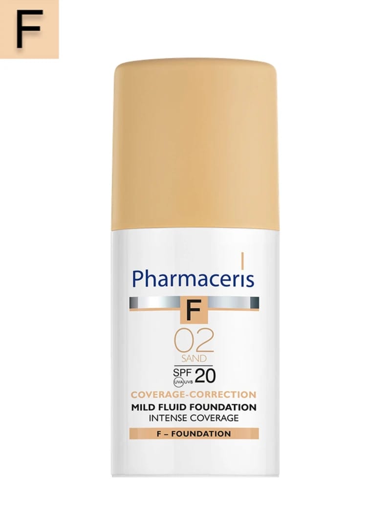 كريم أساس سائل Pharmaceris F SPF20 (02 Sand) 30مل