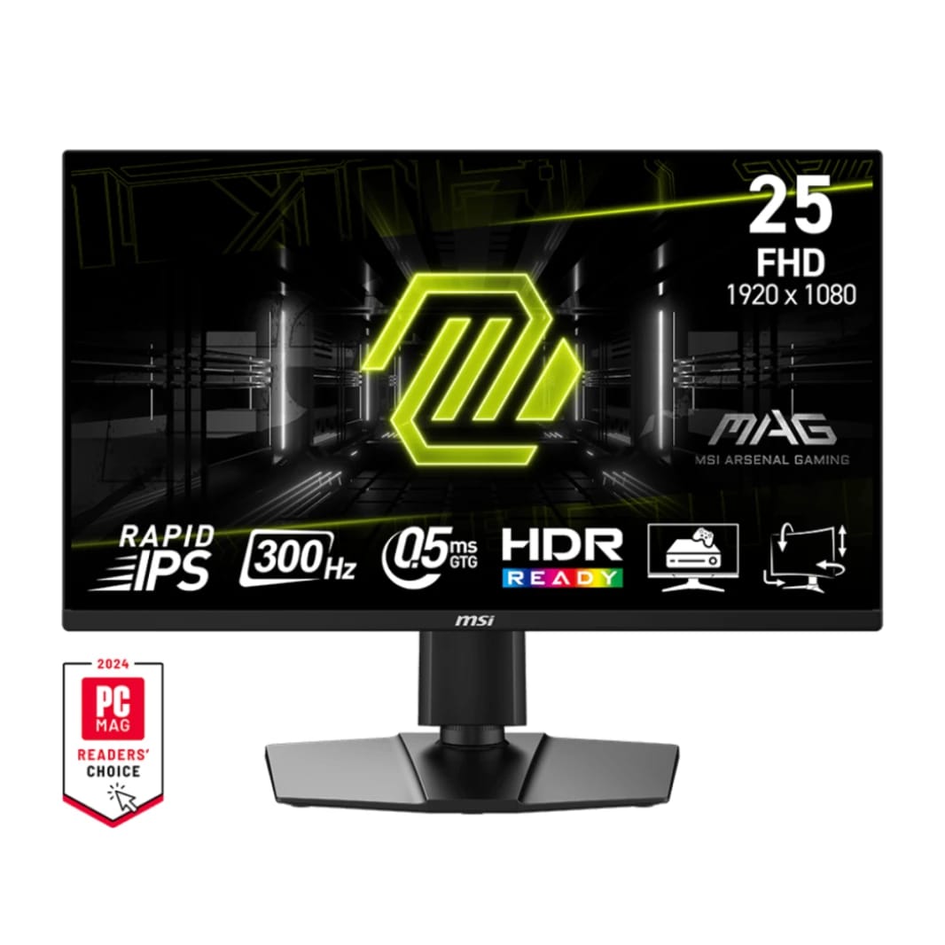 شاشة الألعاب MSI MAG 255PXF بحجم 24.5 بوصة FHD IPS 300Hz 0.5ms HDR