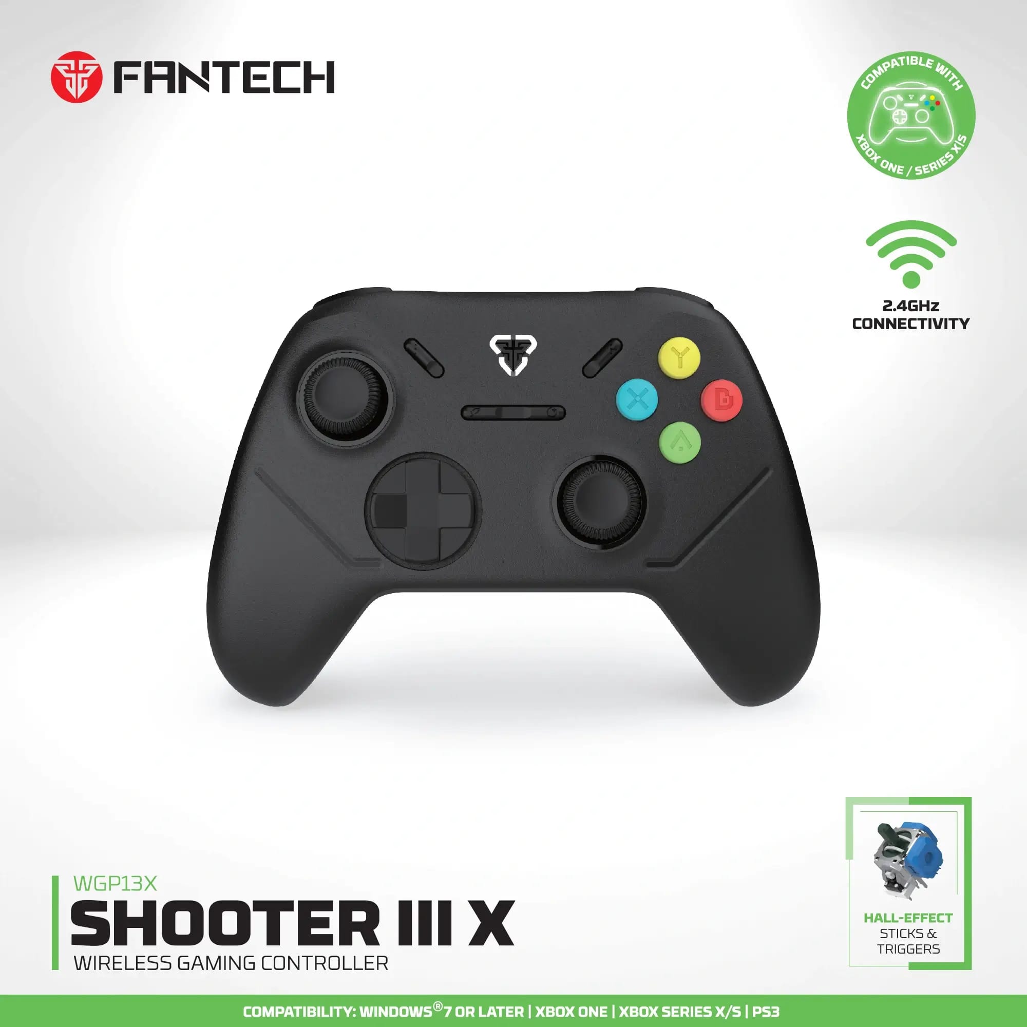 يد التحكم اللاسلكية FANTECH WGP13X SHOOTER III X اللون الأسود