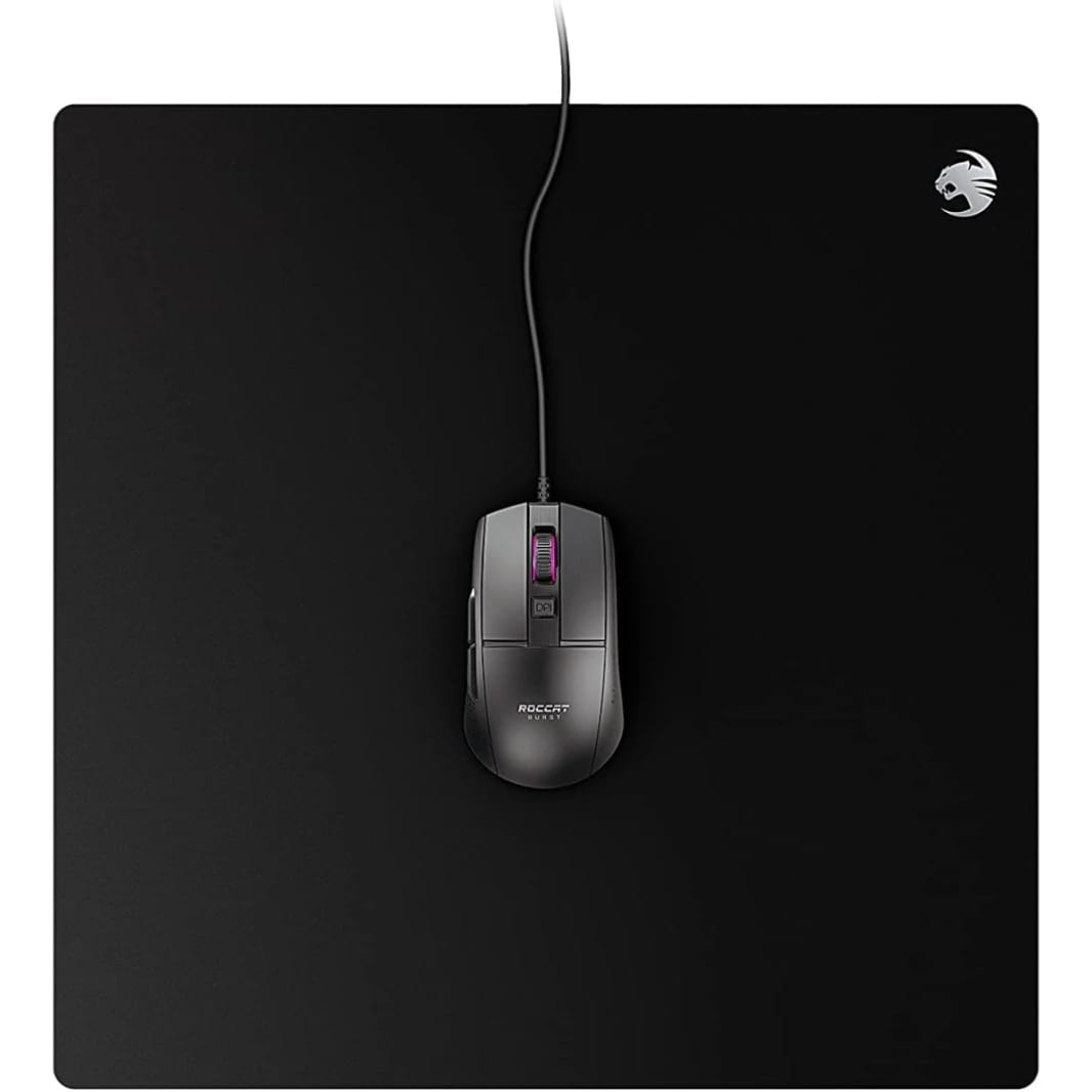 لوحة ماوس الألعاب ROCCAT Sense Core الصغيرة للحاسوب الشخصي، قاعدة مطاطية غير قابلة للانزلاق، سطح قماشي دقيق النسج، أسود