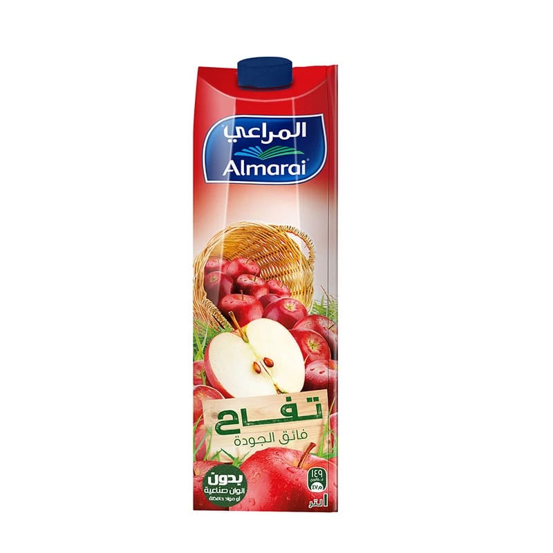 عصير تفاح فاخر من المراعي 1 لتر