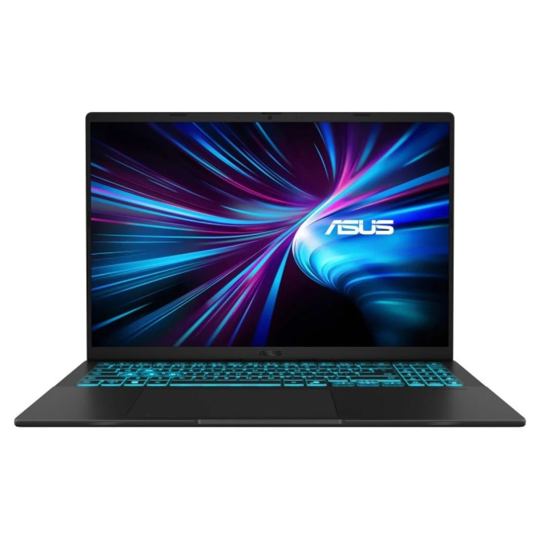 لاب توب الألعاب ASUS V16 (2025) مقاس 16 بوصة - إنتل كور ألترا 7 240H، آر تي إكس 5060 8 جيجابايت، 16 جيجابايت رام، 1 تيرابايت SSD - أسود