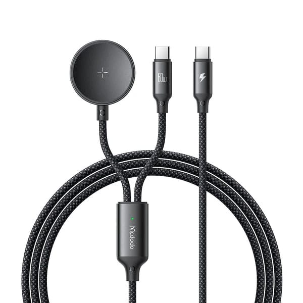 كابل شحن MCDODO CA-4210 2 في 1 60W USB-C+ لاسلكي لساعة سامسونج
