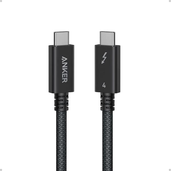 كابل أنكر Thunderbolt 4 لنقل البيانات بسرعة فائقة (3.3 قدم/ 240 واط/ مضفر) A84N0011