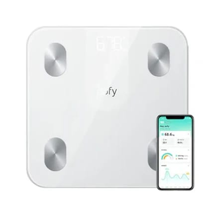 ميزان ذكي Anker Eufy A1 لقياس الوزن والدهون – 12 مؤشر صحي مع بلوتوث