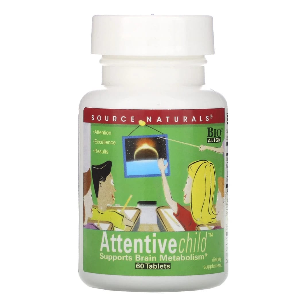 Source Naturals‏, Attentive Child، 60 قرصًا