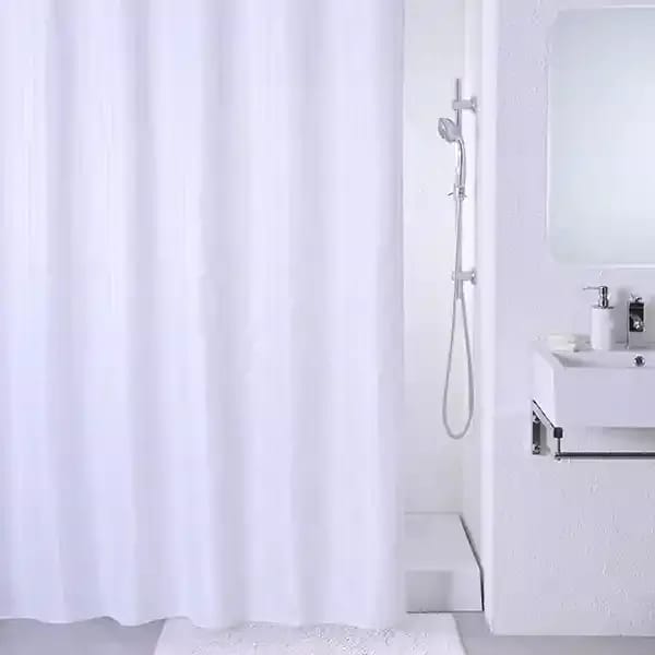 ويفا-ستارة حمام "Ramada" مضادة للماء - 180x200 سم - أبيض