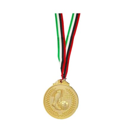 ميدالية كرة القدم بتصميم ثلاثي الأبعاد