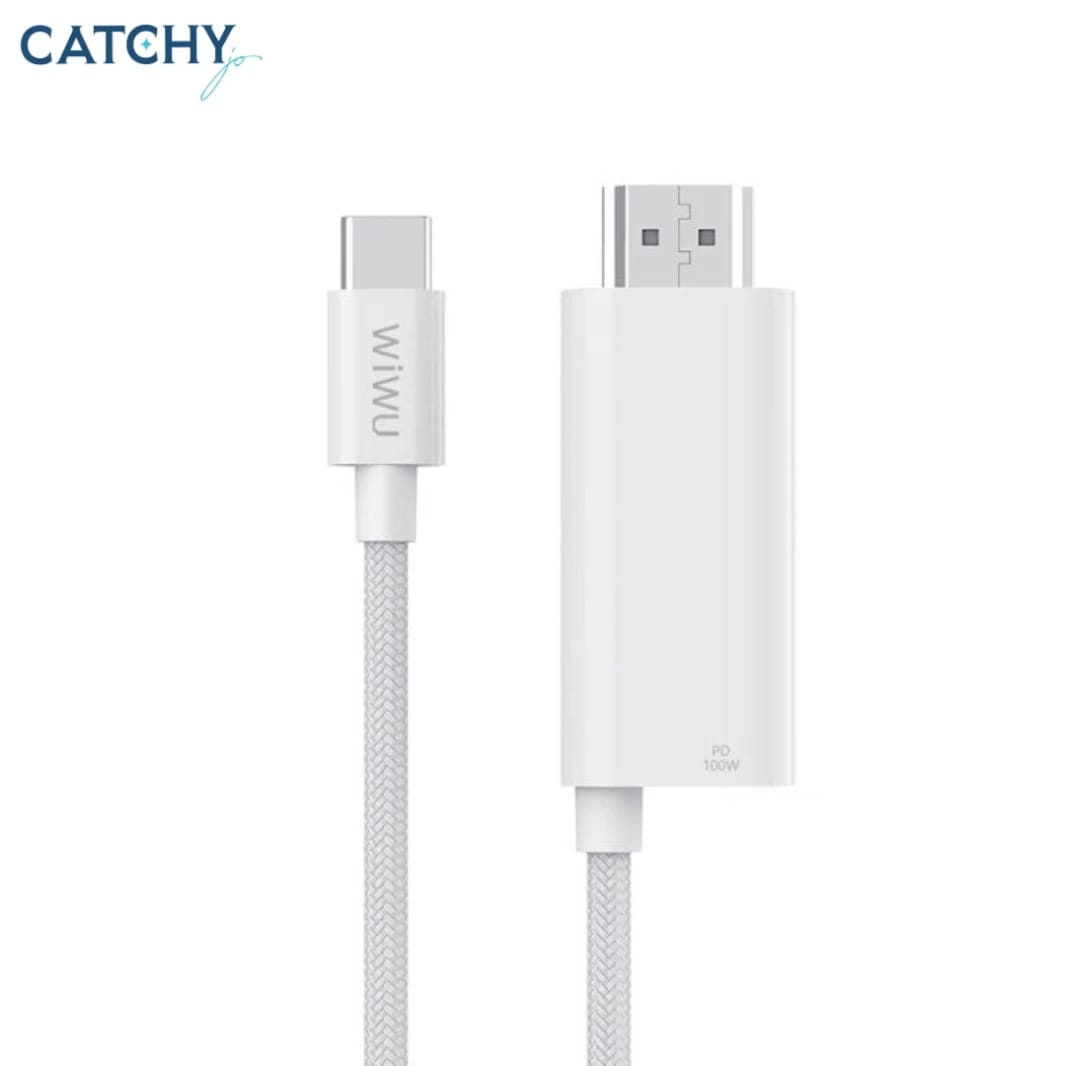 كيبل WiWU Wi-PS001 Type-C إلى HDMI للشحن والعرض (1.8 م)