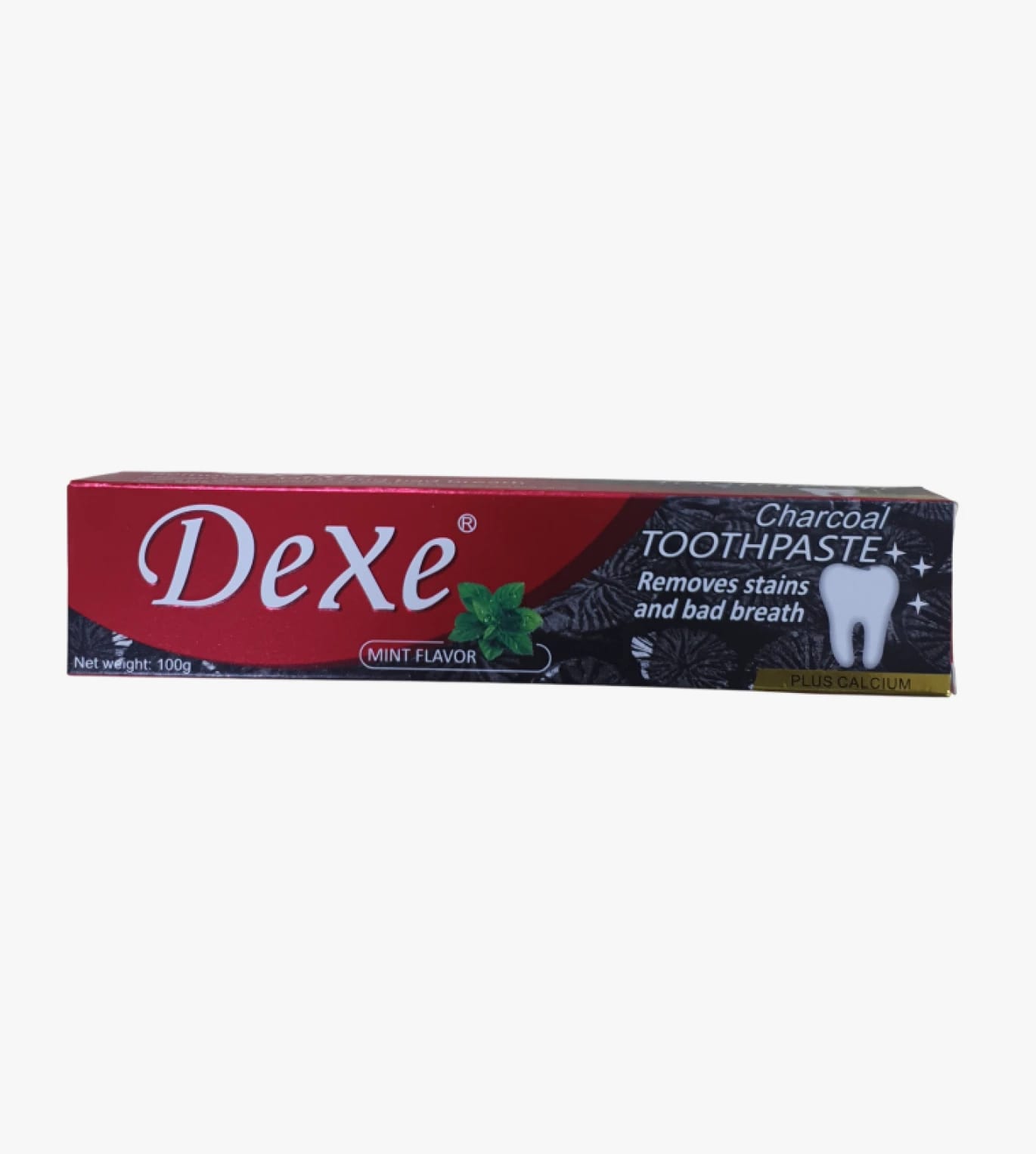 معجون أسنان Dexe بالفحم والنعناع لإزالة البقع ورائحة الفم الكريهة واللمعان اليومي للأسنان