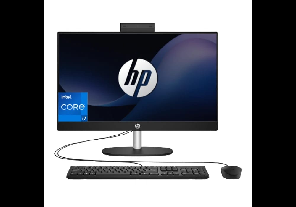 كمبيوتر HP AIO الكل في واحد مقاس 24 بوصة بنظام Intel® Core™ i7 الجيل 13، رام 8 جيجابايت، SSD 512 جيجابايت - أسود
