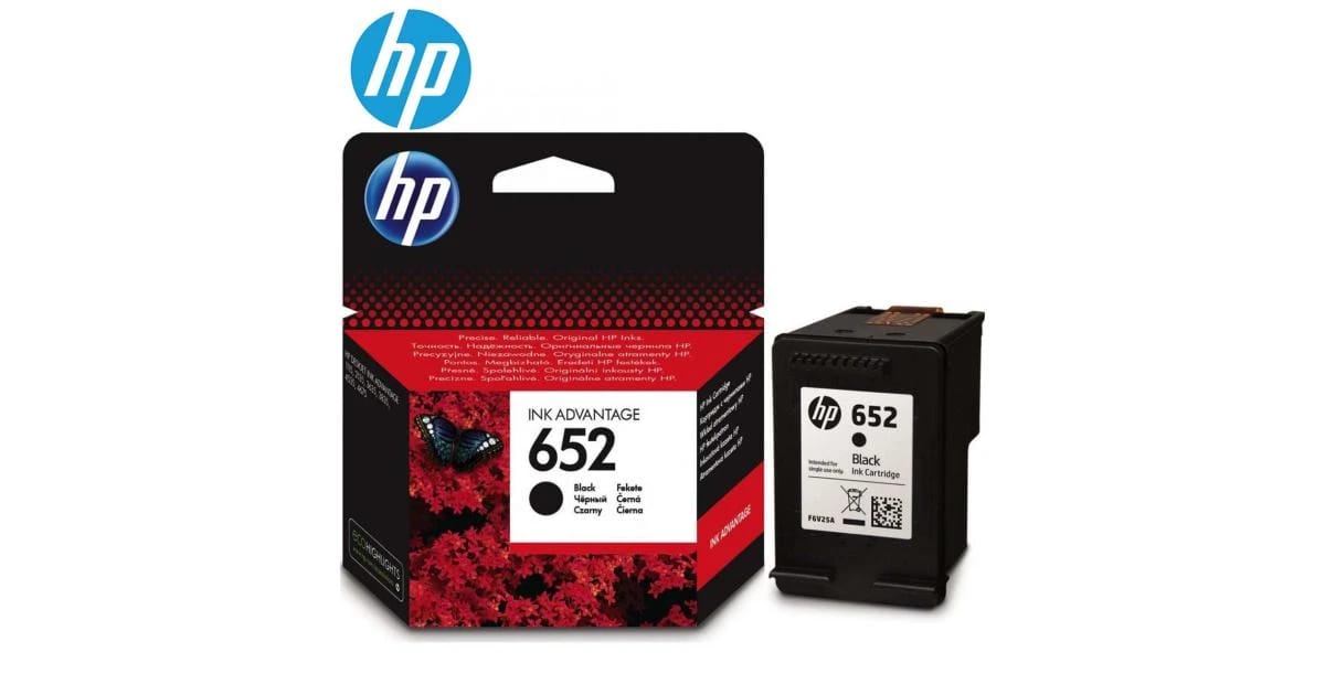 خرطوشة حبر أسود HP F6V25AE 652 (أصلي)