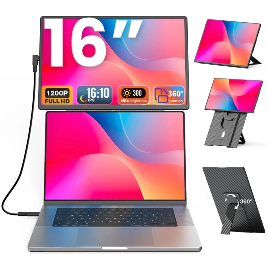 شاشة V2com N2 محمولة 16" Ips Full Hd