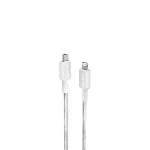 كابل أنكر 322 من USB C إلى Lightning بطول 3 أقدام للشحن السريع - أبيض