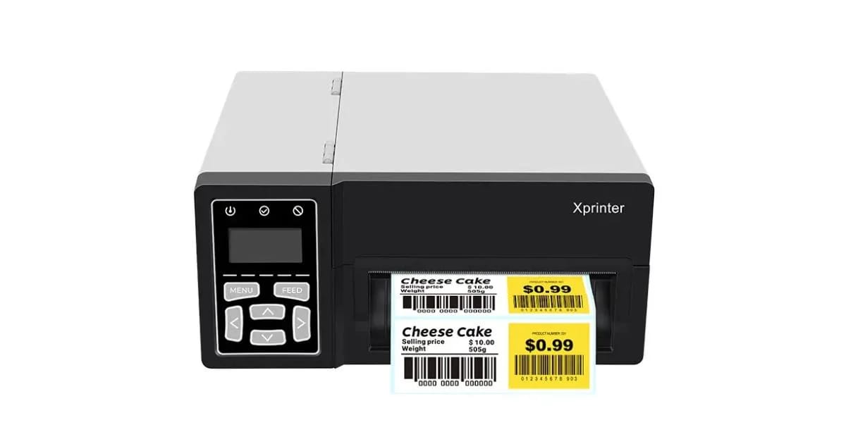 طابعة الباركود الصناعية Xprinter XP-D481B بحجم 4 بوصات