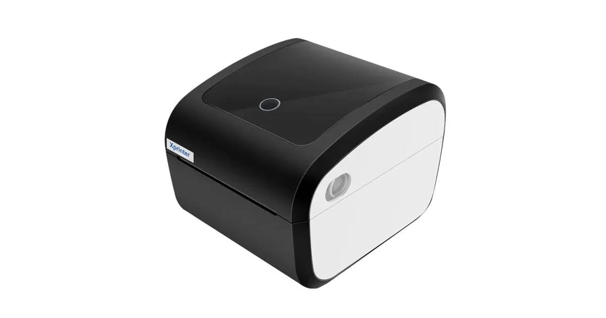 طابعة ملصقات حرارية مباشرة Xprinter XP-423B بحجم 4 بوصة بواجهة USB سرعة 152 مم/ث