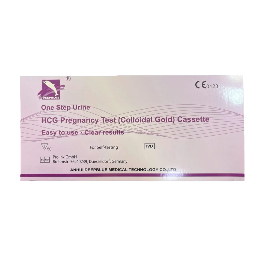 اختبار الحمل HCG ديب بلو، 50 قطعة