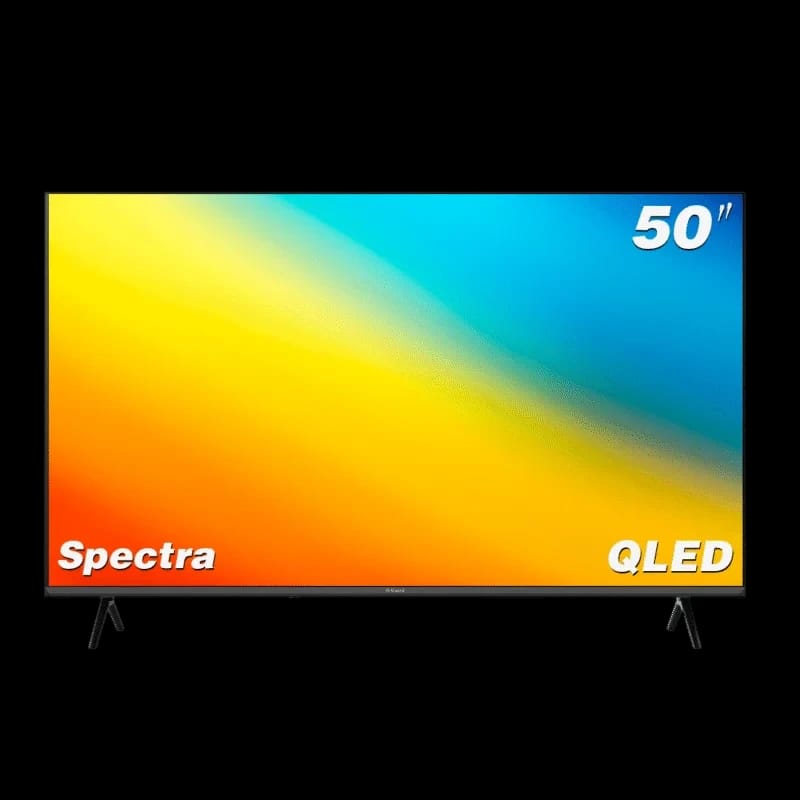 تلفزيون جارد LED 50 بوصة، مرخص من جوجل، QLED، 4 مدخلات HDMI و2 USB