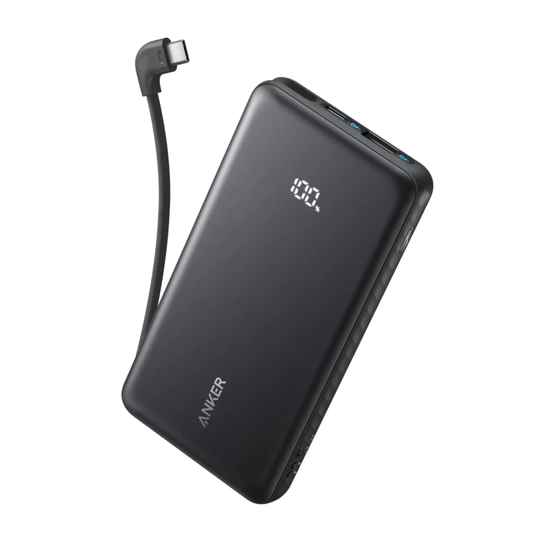 باور بانك أنكر زولو A110D 10 آلاف، شحن سريع 22.5 واط مع USB-C