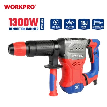همر تكسير 1300 واط 15 جول من وورك برو (WP470608CE)