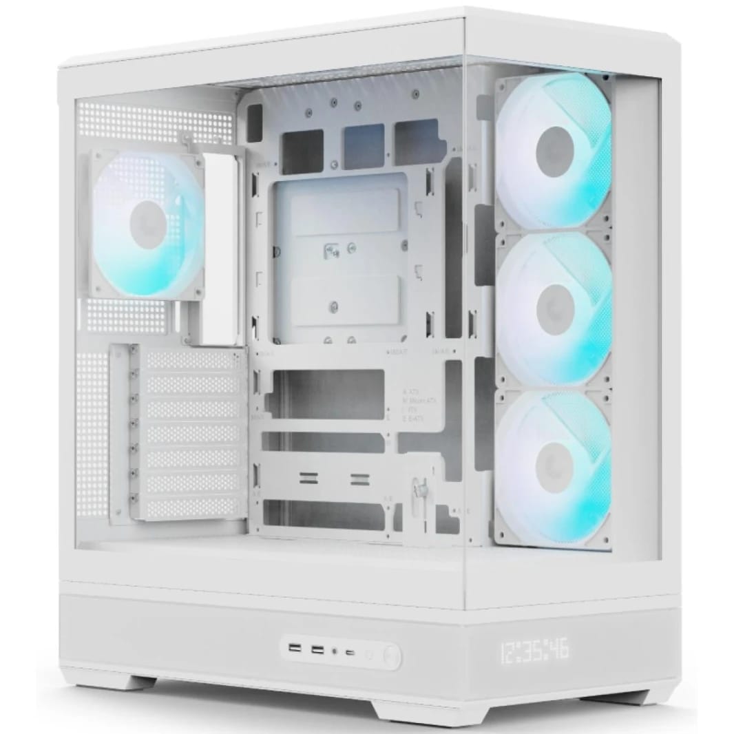 كيس الألعاب AeroCool P500B DIGI أبيض زجاج ARGB