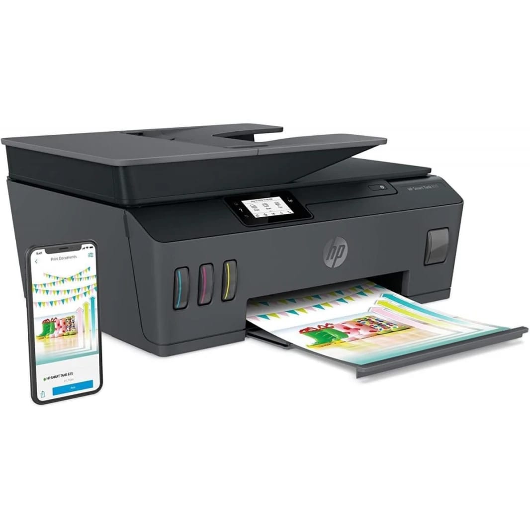 طابعة HP Smart Tank 615 لاسلكية الكل في واحد مع الحبر المضمن