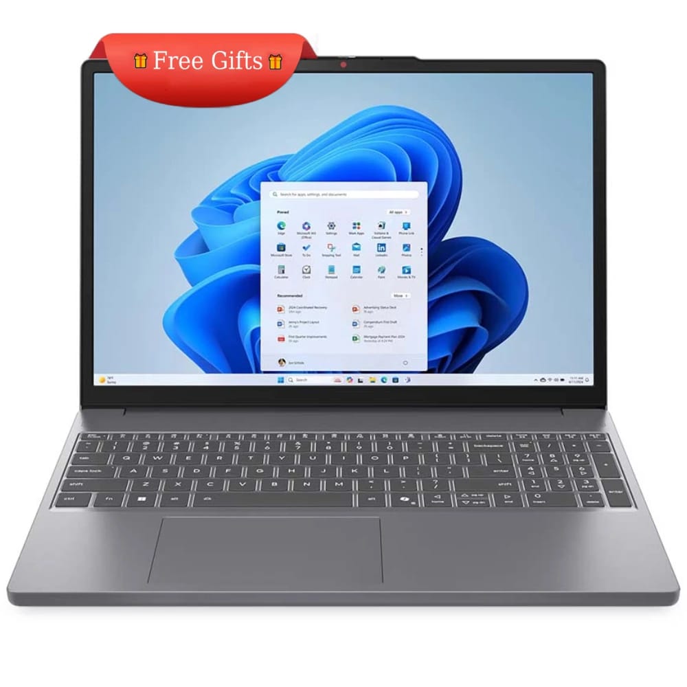 لابتوب لينوفو IdeaPad Slim 3 15IRH10 - إنتل كور i7-13620H، 16GB DDR5، 512GB NVMe SSD، ثنائي الفتحة، DOS