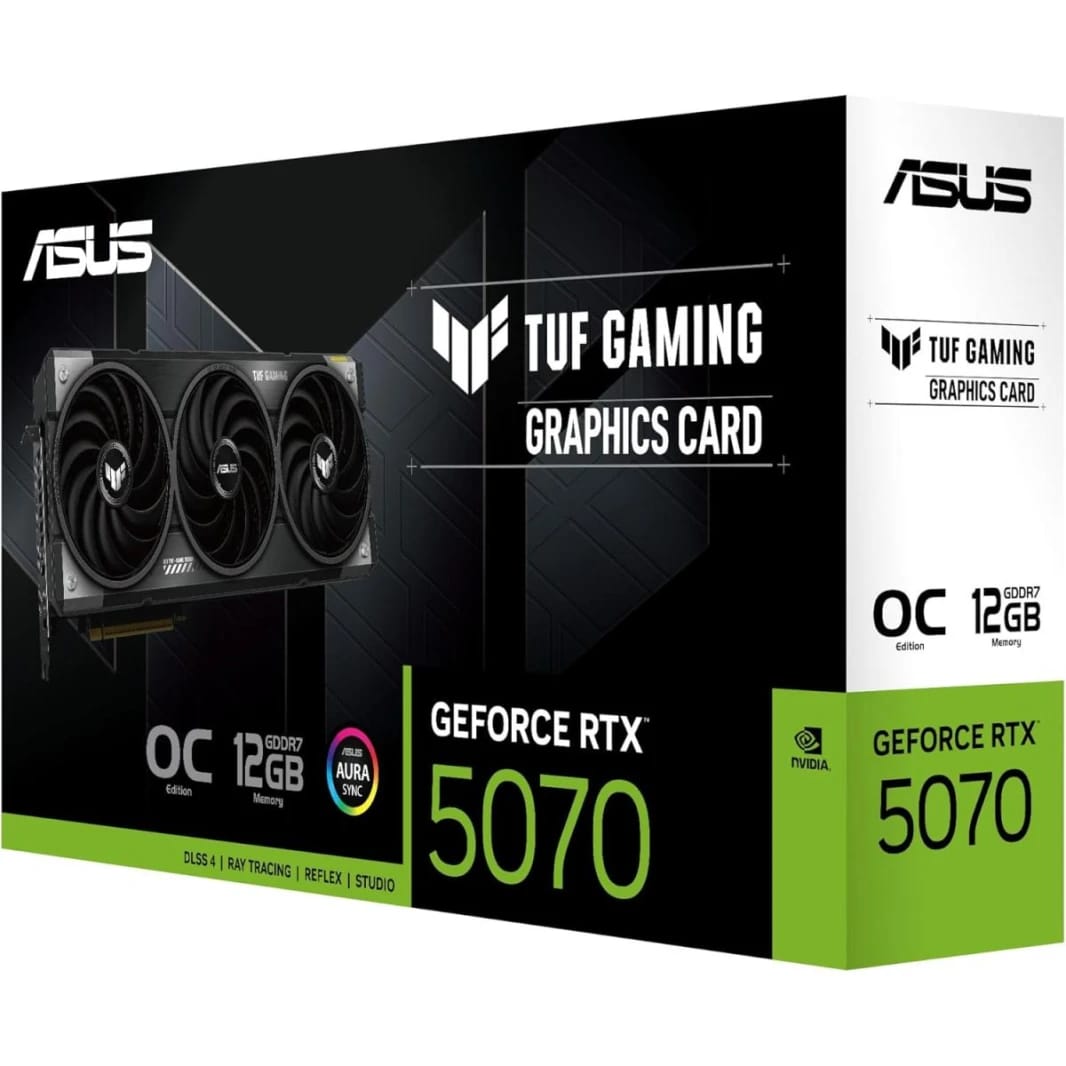 كارت شاشة ASUS TUF Gaming GeForce RTX 5070 إصدار OC