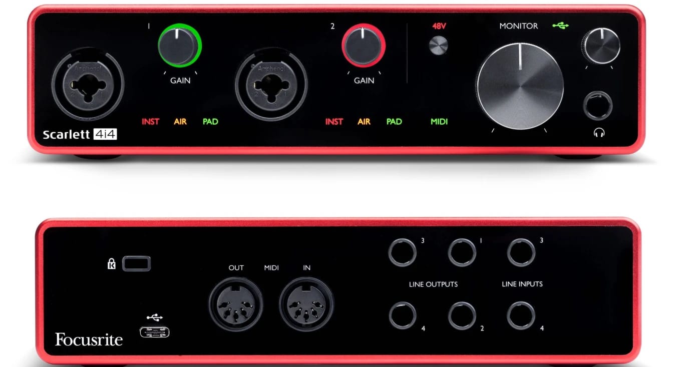 واجهة صوتية Focusrite Scarlett 4i4