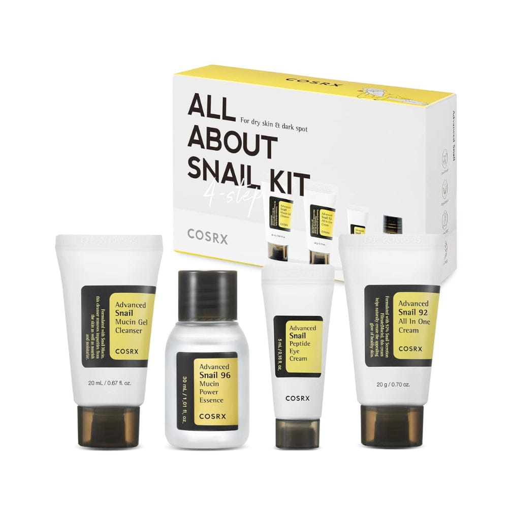 مجموعة Cosrx All About Snail المكونة من 4 خطوات