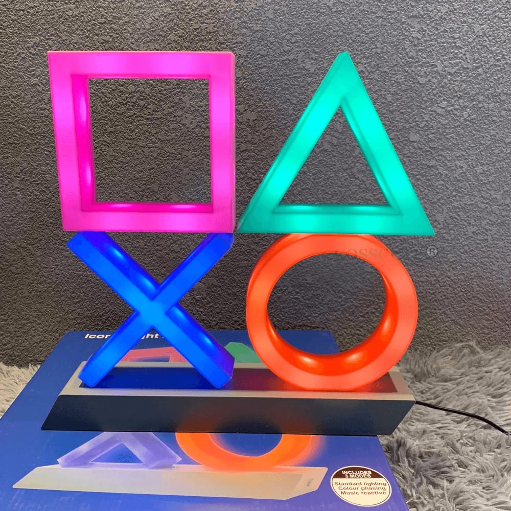 ضوء أيقونة لعبة PS4 مصباح LED