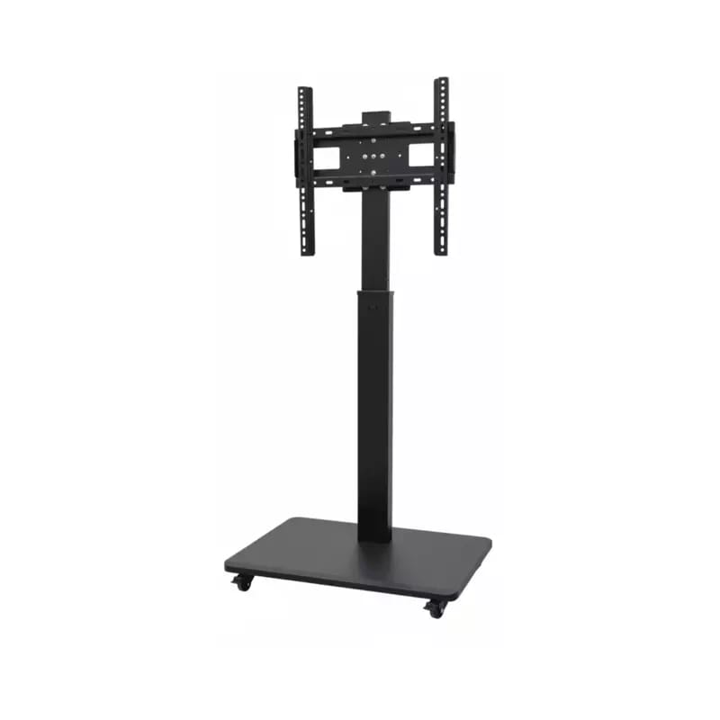 حامل تلفاز متنقل ثقيل HT-XZ07-B BRACKETS بعجلات، ارتفاع ودوران