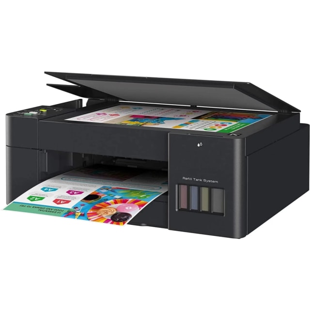 آلة Brother DCP-T420W Ink Tank All-in-One اللاسلكية متعددة الوظائف (نسخ/طباعة/مسح ضوئي/صور) - أسود
