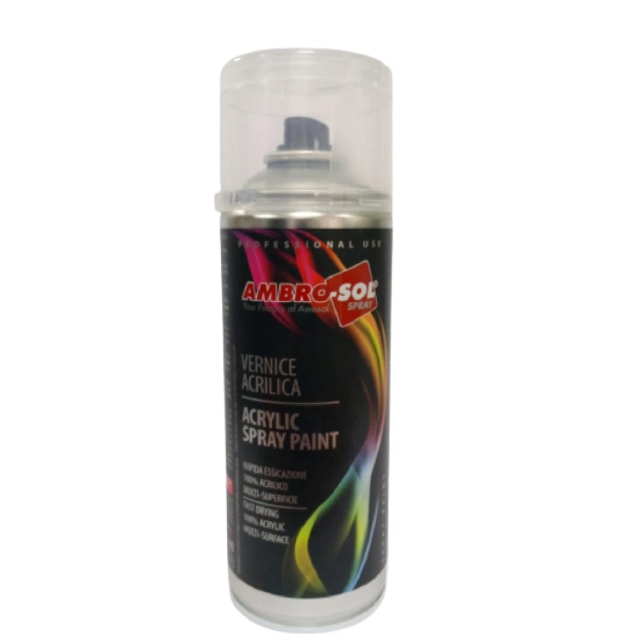 Ambro 400ml رذاذ الطلاء اللمعان شفاف
