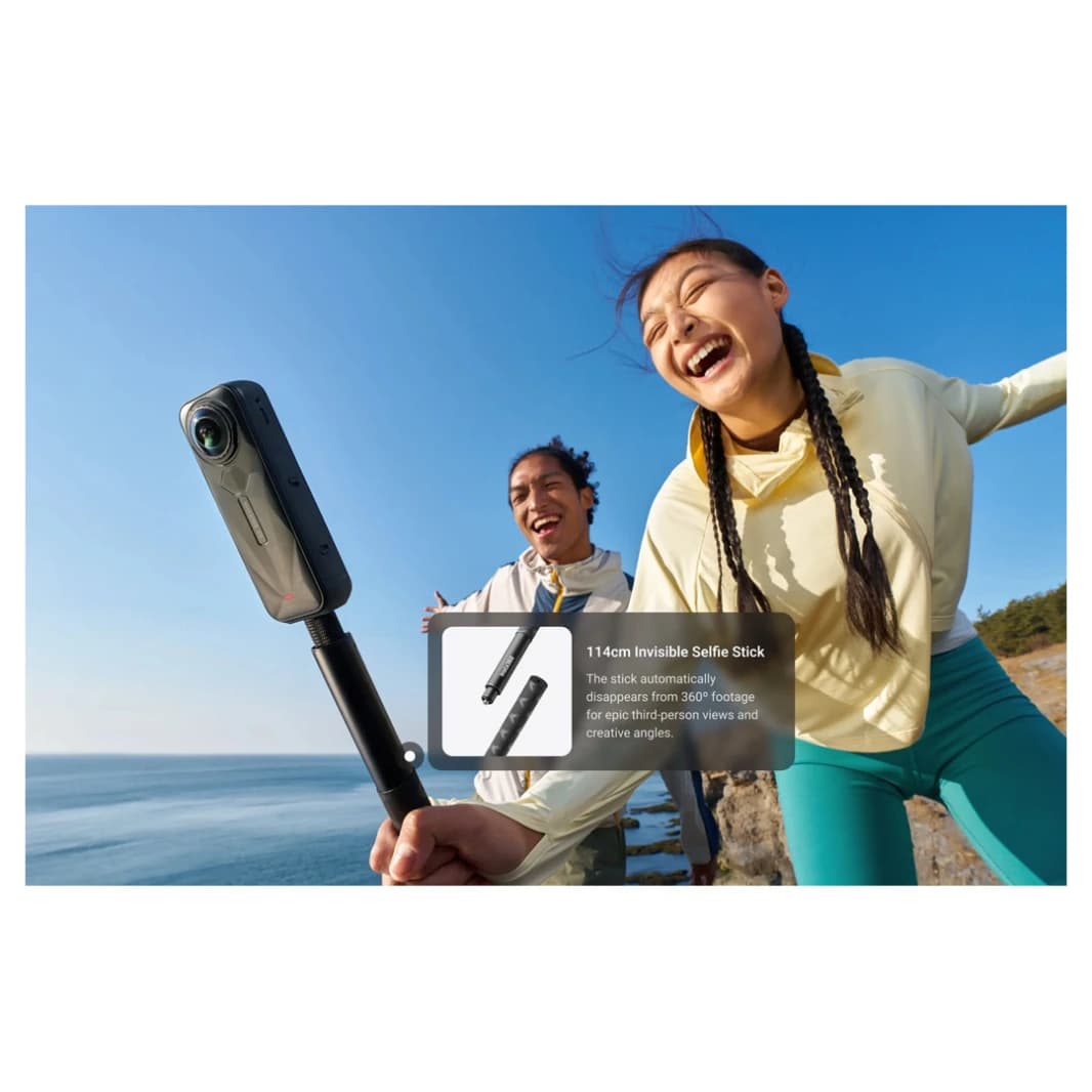 Insta360 X5 - حزمة كاميرا الحركة المقاومة للماء بدقة 8K و360°